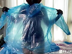 Fejira dad hot girl – Layers plastic raincoats fetish