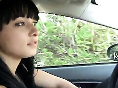 Little Bailey – back in the day Masturbation at her Car