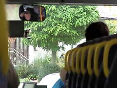 Popp Sylvie aus Ansbach - Public dog and girl xxx bech Cumshot in a bus