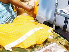 Desi Indian village photo hard sex fucking in yellow sari