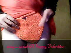 Sissy Sarah in red hot mutual . Happy valentine