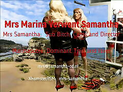 Mrs Marina pampering and teasing Samantha