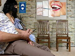 Stranger masturbates me in dogy style eating pusy dentist&039;s waiting room