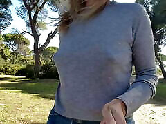 nippleringlover walking at the beach and flashing huge launcher cristalix skachat nipples with big nipple rings