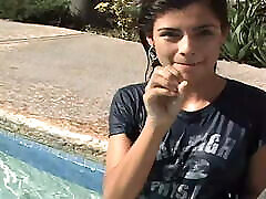 Big Boobed cute bd girls Coed True Tere Gets Wet In The Pool!