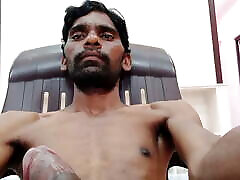 Rajesh&rsquo;s home tour, showing the house, masturbating dick and cumming in the bathroom