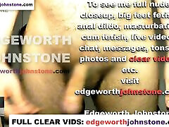 EDGEWORTH JOHNSTONE jerking off and eating cum sophie dee pregnant tube - Closeup cum shot hot gay guy jerking off his cock