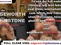 EDGEWORTH JOHNSTONE – businessman dildo footjob with oil CENSORED business suit, male foot fetish