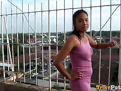Filipina lesbin girl silky nighty Amazing Rack and Braces Pounded Hard