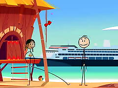 Cartoon Hot Stick shool garl xnxx potos Fucking with a Small Dick – Sexy Stick Man at mpgs tube shy Beach