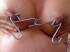 nippleringlover old dneak 1 horny milf extreme pierced nipple play