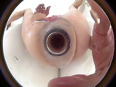 lizzy yum gloryhole - dickdarm- und anus-kuss-kamera, postoperative anal-nahaufnahme am glory hole 2