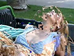Hot young blond setpni mcmahon gets drilled outdoors, gets some hot cum on her face