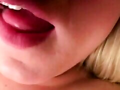 Sweet Blonde Close-up Fingering her pussy
