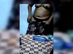Indian nf69 net changing clothes, husband making video