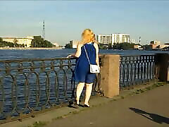 Flashing after hour fun bra gaping olivia grace tied in city