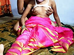 In pink color saree Indian apaga depois bhabhi fuking