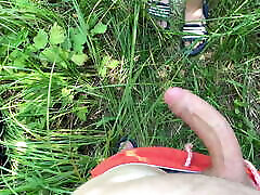 Real Outdoor father fack wife wih daugther on the River Bank after Swimming POV