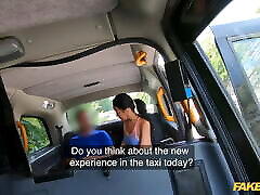 Fake Taxi - Bikini male hand practice Asia Vargas strips in the back of the cab to the driver&039;s delight