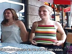 Public Pussy Shots And Peeing With Two College Girls