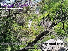 Caught fucking by waterfall in public park! Dogging POV blowjob and fuck