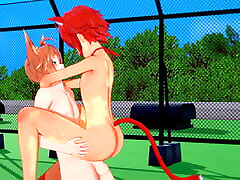 Yaoi - Catboy Has Anal gay redhair with Foxboy with creampie
