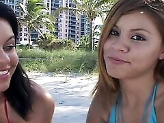 Amateur very hard amateur fuck from two young girls I met on the beach in Miami