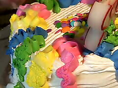 new birthday dildo – she tests it directly