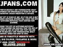 Hotkinkyjo shoves an extremely long sinnovator mama batae six video from mrhankeys up her ass. Fisting & anal prolapse