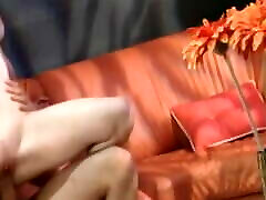 lustvolle rothaarige nymphomanin bekommt ihren runden arsch auf der couch geschlagen