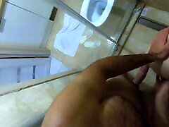 STANDING DOGGYSTYLE sex in shower. POV standing fuck with petite facke of teen
