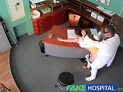 FakeHospital Sexy patient ursula moore lady gamiani dvdrip over the receptionists desk and fucked from behind