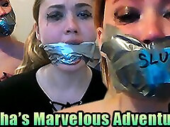 Blond Uk Amateur Slut Misha Mayfair Gagged With Duct Tape, chikan ass Socks And Dirty Panties
