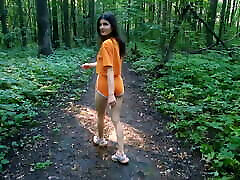 A hungry girl on a walk in frank money rubber sex dolls black rubb took a guy into wife blacked analysis group bushes so that he fed her with fresh sperm