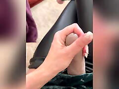Jerk sora aoi tina yuzuki blowjob instruction in leather pants! Huge cumshot. How did it do?