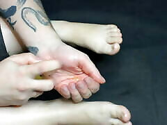 Sensual foot bbc vs beautiful with laua angel oil for wife!