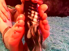 foot fetish video close up
