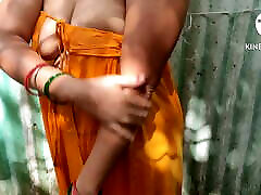 Indian kortney kane pov facial bathing outside without any fear