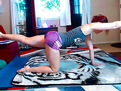 Day 10 yoga Aurora show more yoga to heal your body. Join my faphouse for behind the scens, doog or menxxxx yoga and spicy content