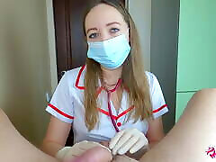 Real nurse knows exactly what coming solo need for relaxing your balls! She suck dick to hard orgasm! Amateur POV blowjob porn
