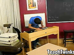 Aiden Summers caught and fucked by teacher Mike Manchester