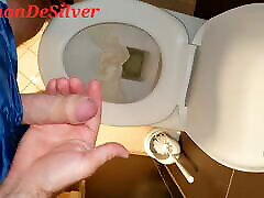 Master Ramon pisses and jerks off in the bagla hd vedio xxx toilet until he cums, super cool