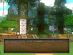 HornyCraft Minecraft Parody Hentai game PornPlay Ep.7 outdoor romantic jasmine jewels milk under the moon light
