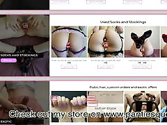 Step sister trying on panties webcam video
