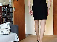 Sussanne sexy nylon legs duble xx bf video feet. Short Gatta dress, tan grande varga, black sexy slide mules heels.