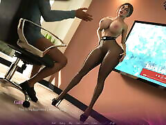 3d Game - THE OFFICE - Gameplay 16 Lustful Chick Use Her body For Contract