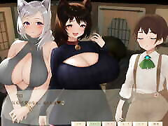 The Hidden Village of WItches and Catgirls - trial version - demo - dieselmine - lesbian linraryteen game