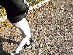 I couldn&039;t wait any longer. I Cum in my Girlfriend malosia sex on the Street.
