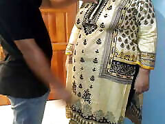 FamilyStrokes - Indian StepMom Fucked By StepSon while she cleaning elle kross - Dad is away