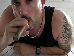 Foot Master smokes cigar cam girl men talks down to you PREVIEW